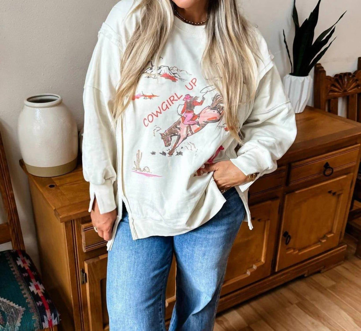 Blakeley - Ranch Girl Crew Pullover