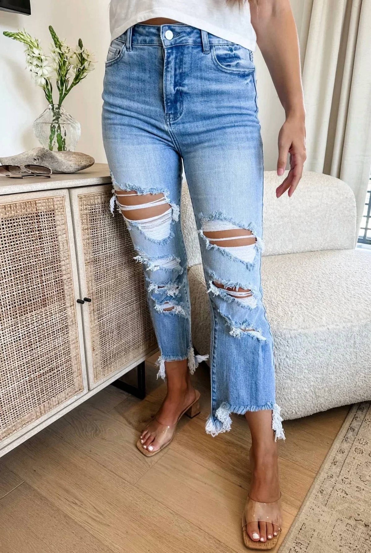 Blakeley - The Distressed Crop Jean