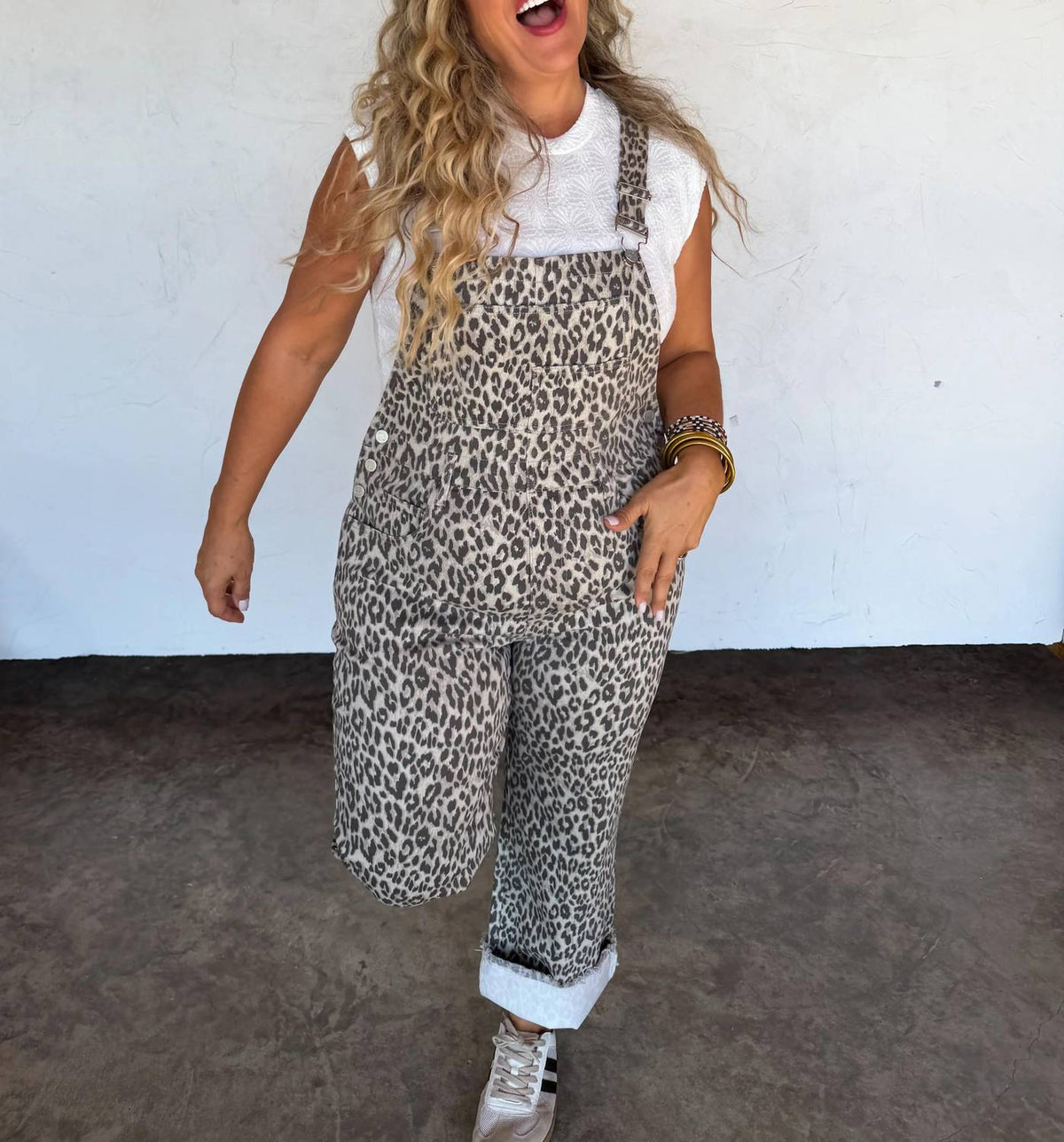 Blakeley - Women's Leopard Stretch Overalls