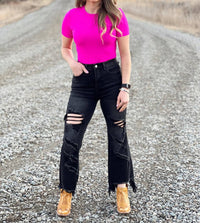 Blakely - Urban Distressed Crop Jeans