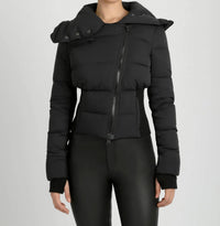 Blanc Noir - Asymmetrical Puffer Jacket