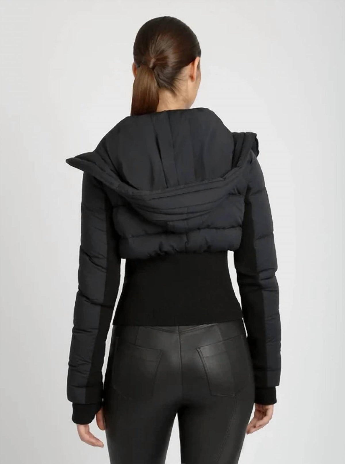 Blanc Noir - Asymmetrical Puffer Jacket