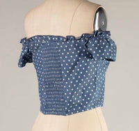 Blanco By Nature - Ella Polka Dot Off The Shoulder Top