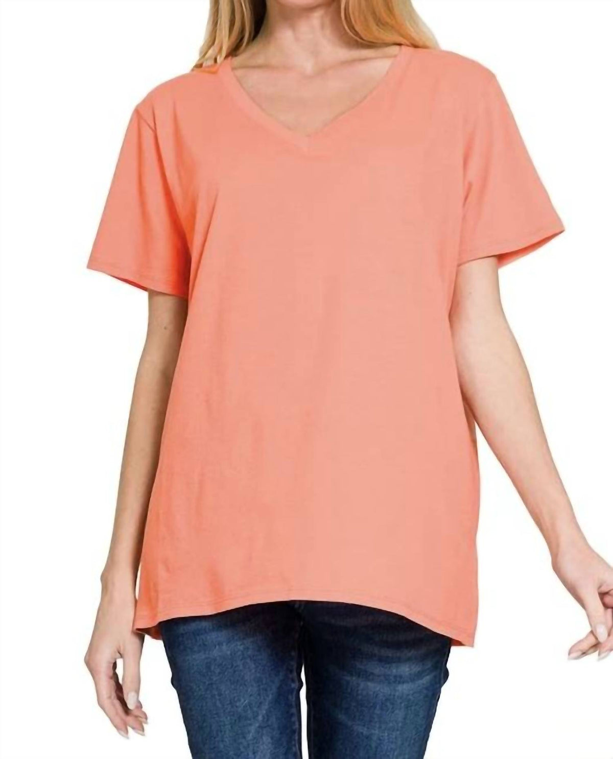 Blank - V-neck Short Sleeve Shirt