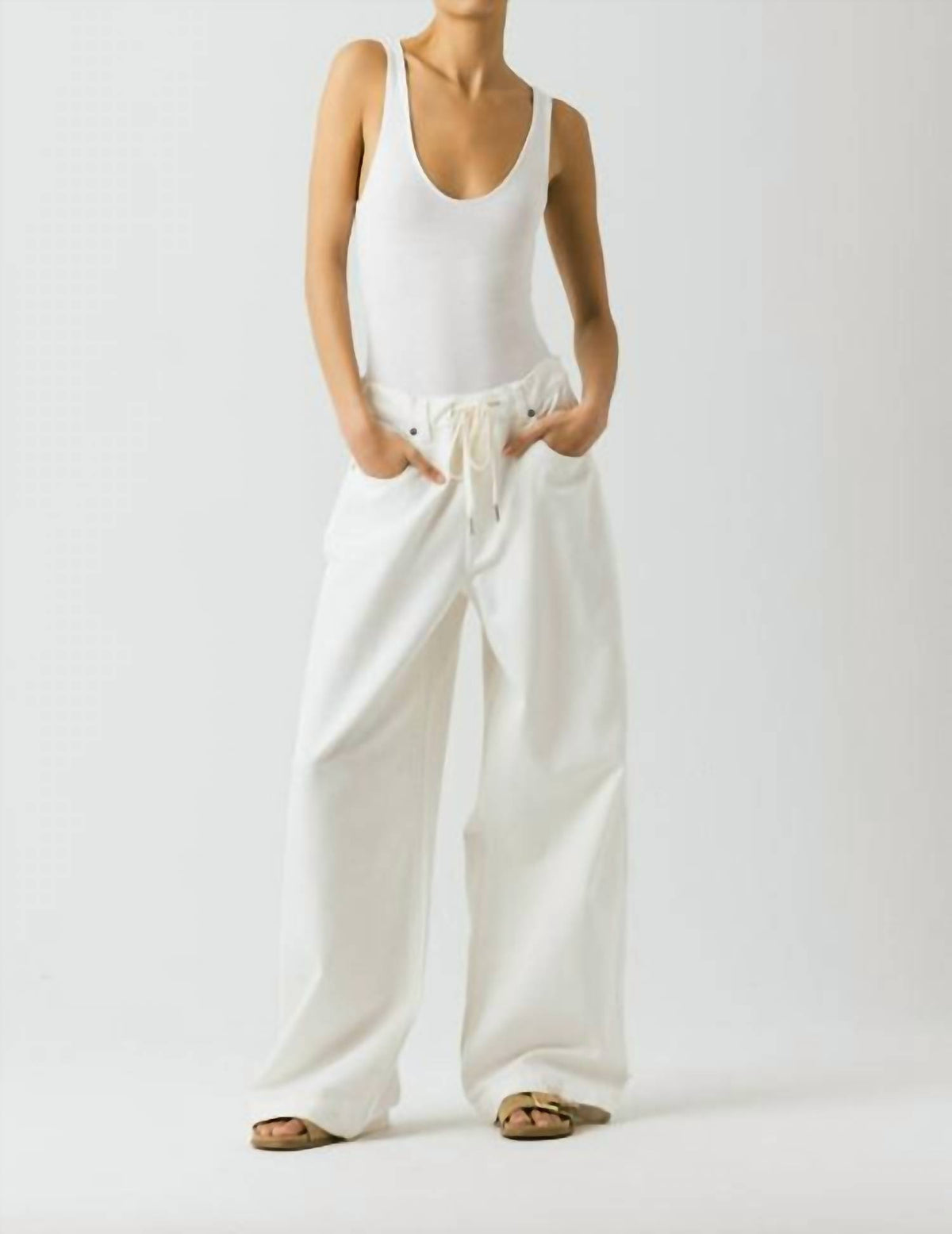 Blanknyc - Low Rise Baggy Fit Twill Pants