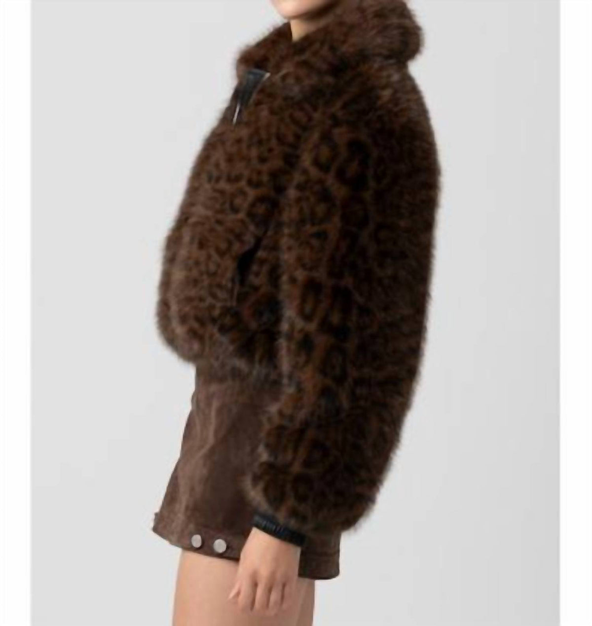 Blanknyc - Midnight Run Cheetah Bomber Jacket