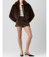 Blanknyc - Midnight Run Cheetah Bomber Jacket