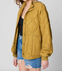 Blanknyc - Tencel Drop Shoulder Quilted Jacket
