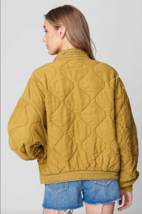 Blanknyc - Tencel Drop Shoulder Quilted Jacket