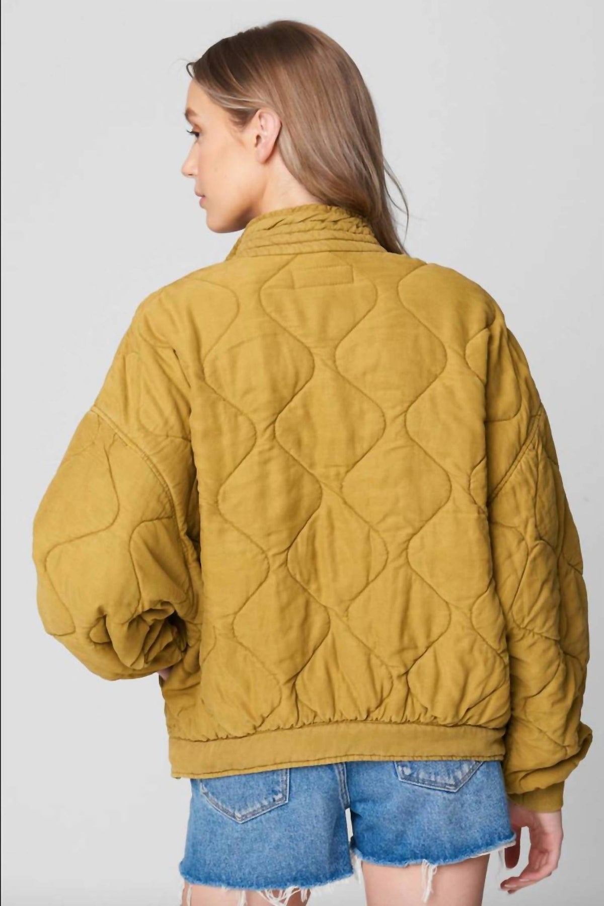 Blanknyc - Tencel Drop Shoulder Quilted Jacket