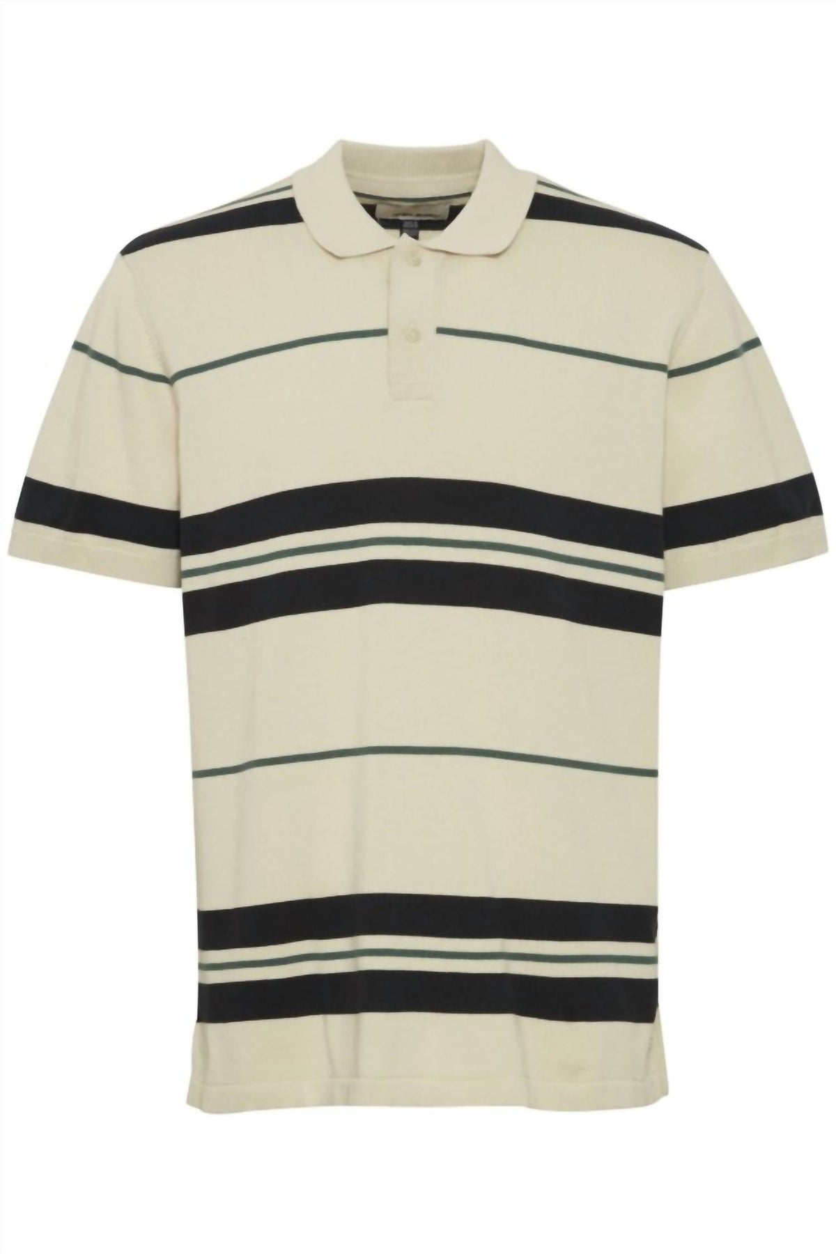Blend - Knitted Striped Polo Shirt