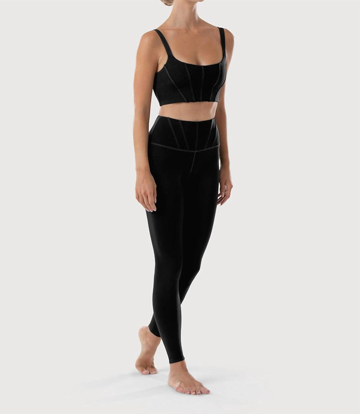 Bloch - Paneled Waist Leggings