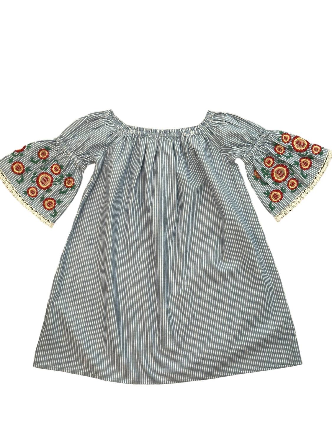 Blu & Blue - Girl's Verga Boho Dress - blue - casual - clothing