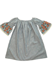 Blu & Blue - Girl's Verga Boho Dress - blue - casual - clothing