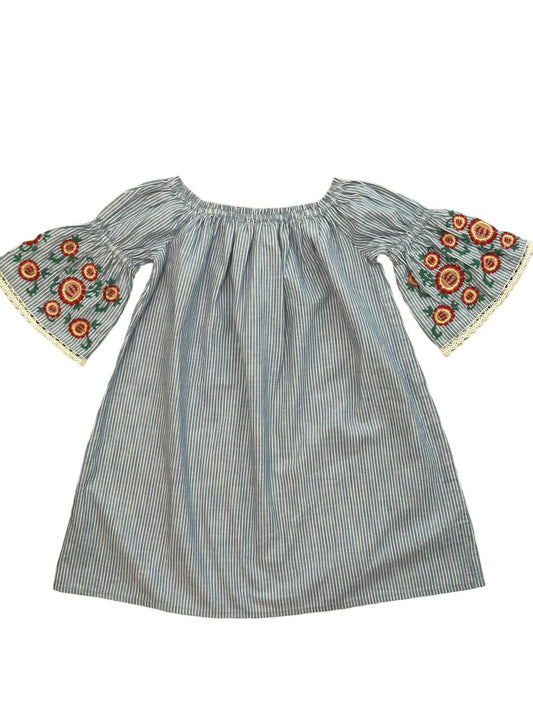Blu & Blue - Girl's Verga Boho Dress - blue - casual - clothing