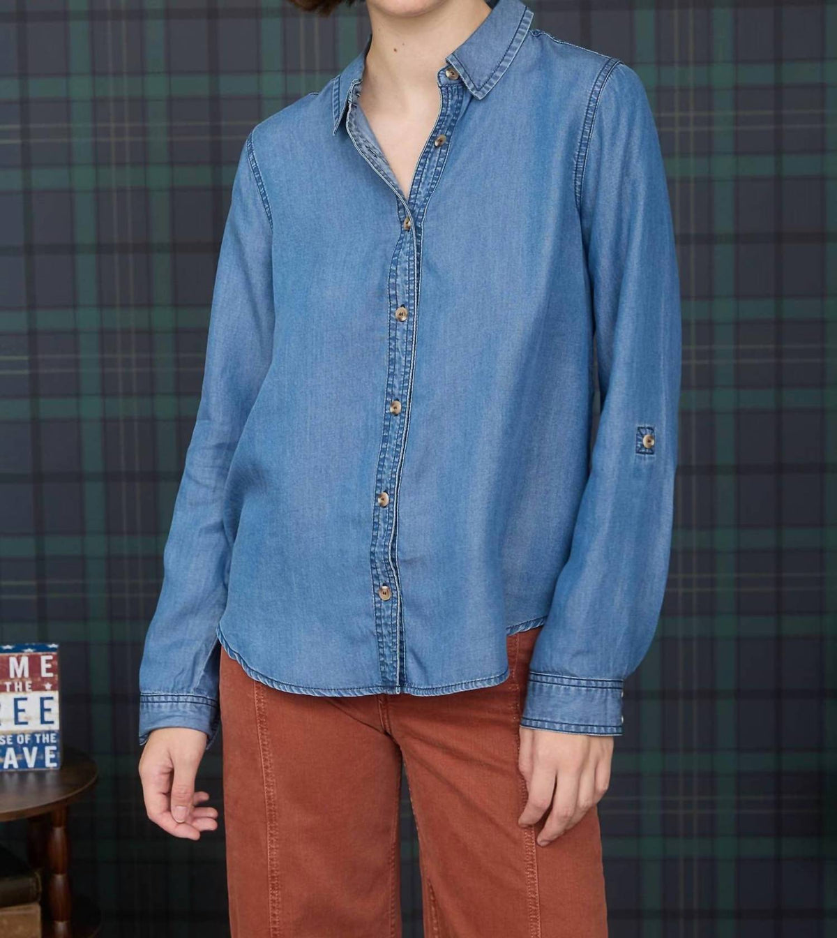Blu Pepper - 3/4 Tab Sleeve Shirt