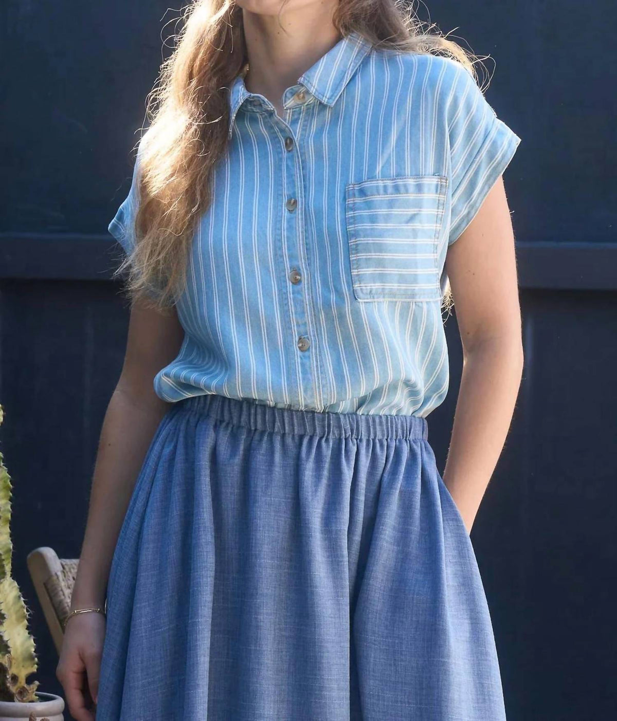 Blu Pepper - Bayside Button Down Top