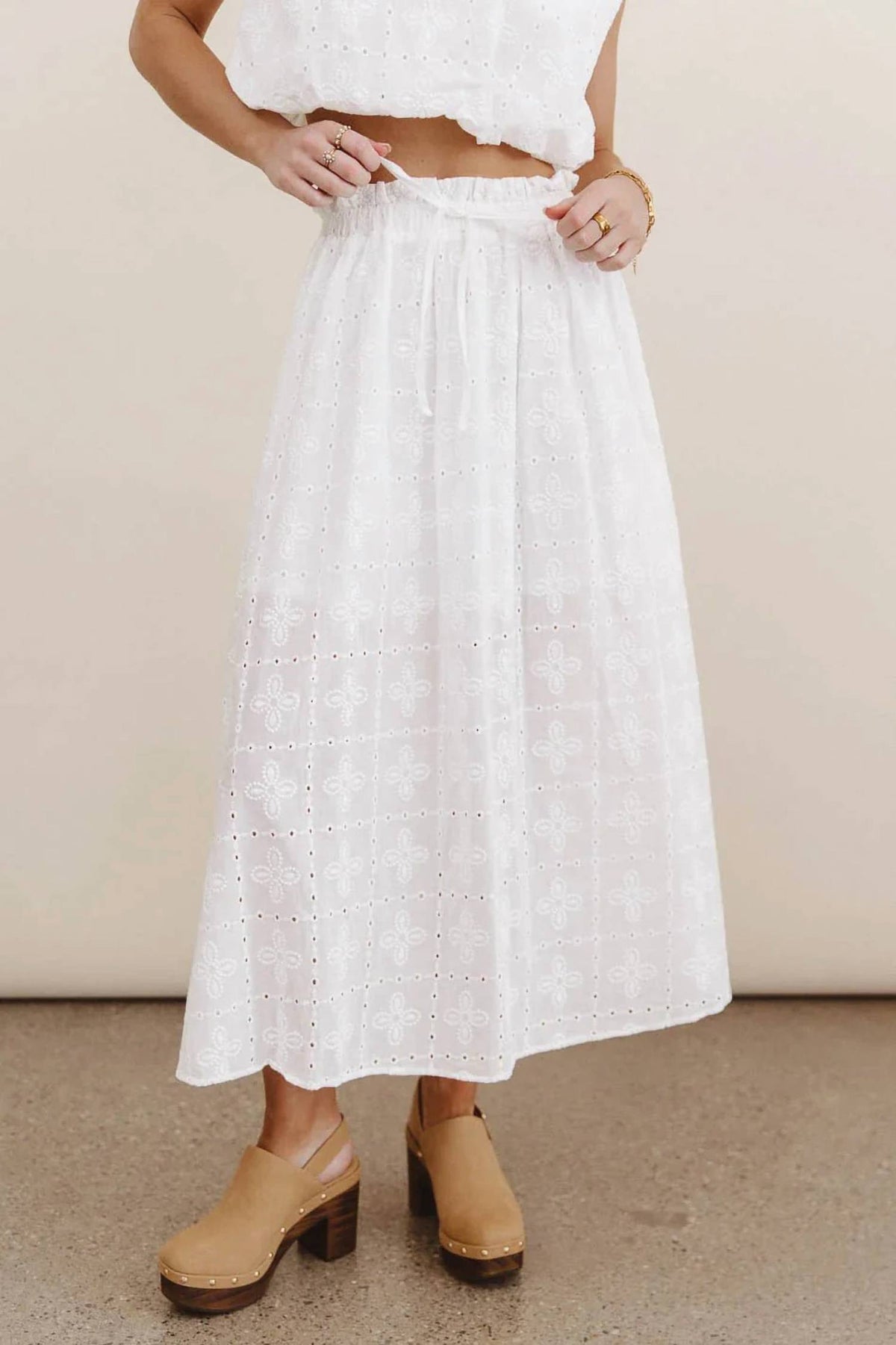 Blu Pepper - Bridget Eyelet Skirt