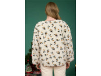 Blu Pepper - Floral Sherpa Jacket