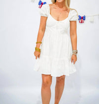 Blu Pepper - Front Tie Mini Dress
