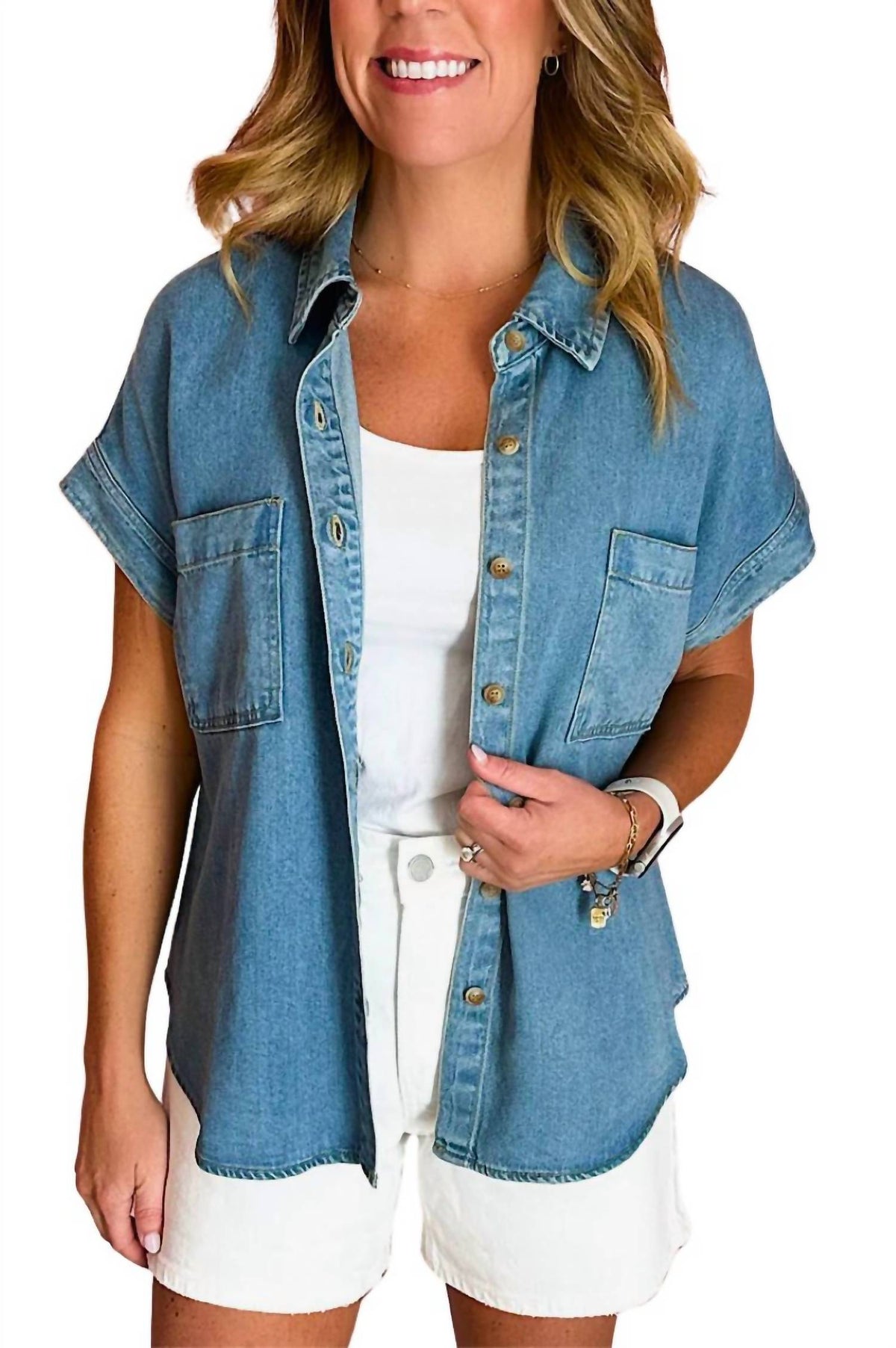 Blu Pepper - Georgia Button Down Top