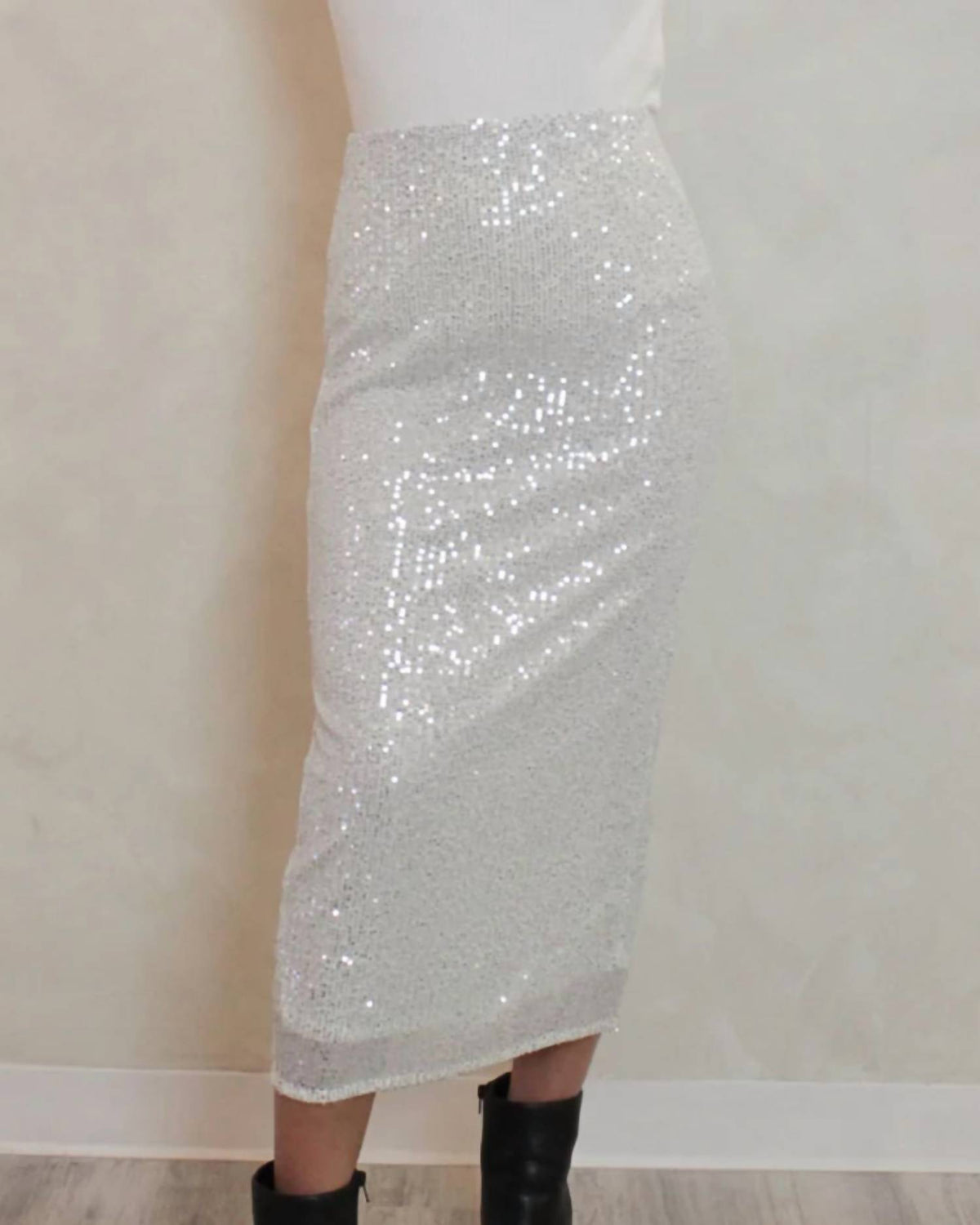 Blu Pepper - ICY SEQUIN MIDI SKIRT