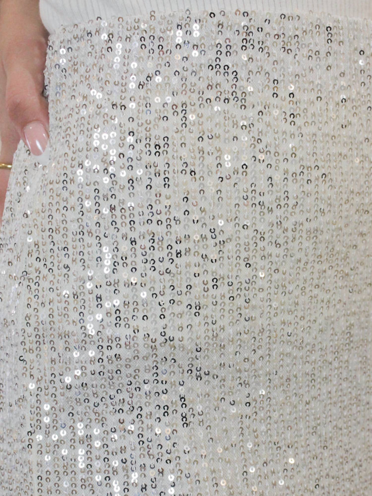 Blu Pepper - ICY SEQUIN MIDI SKIRT