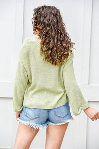 Blu Pepper - Long Sleeves Pullover Top