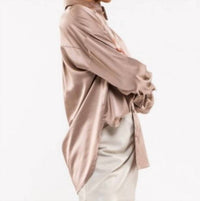 Blu Pepper - Madeleine Satin Button Front Shirt