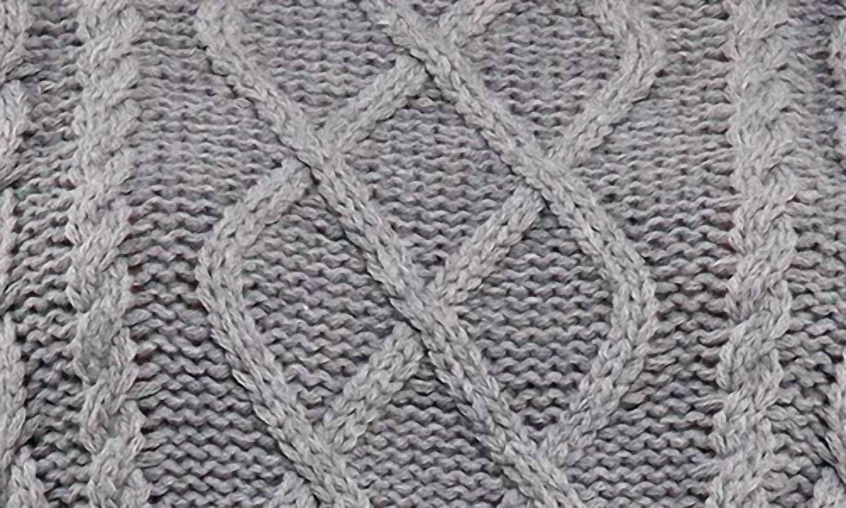 Blu Pepper - Mixed Media Cable Sweater