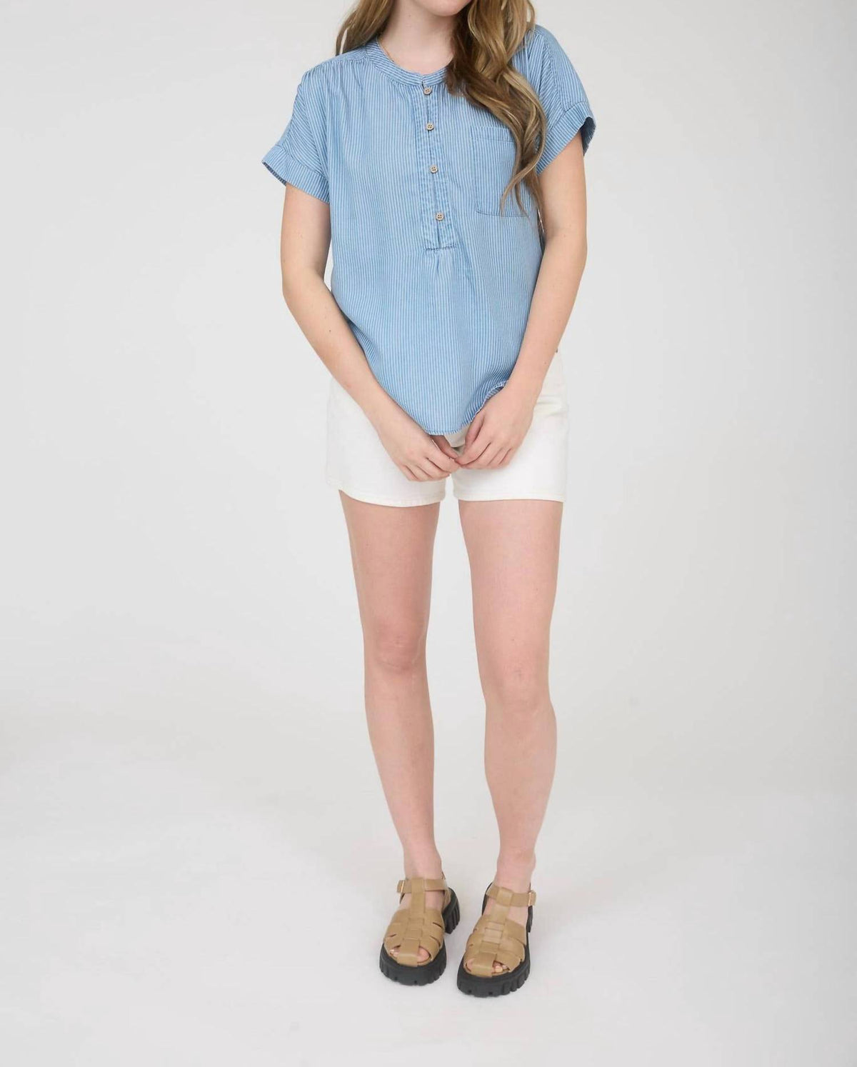 Blu Pepper - Seabreeze Stripe Henley Top