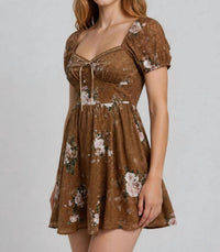 Blu Pepper - Western Chic Sweat heart Dress
