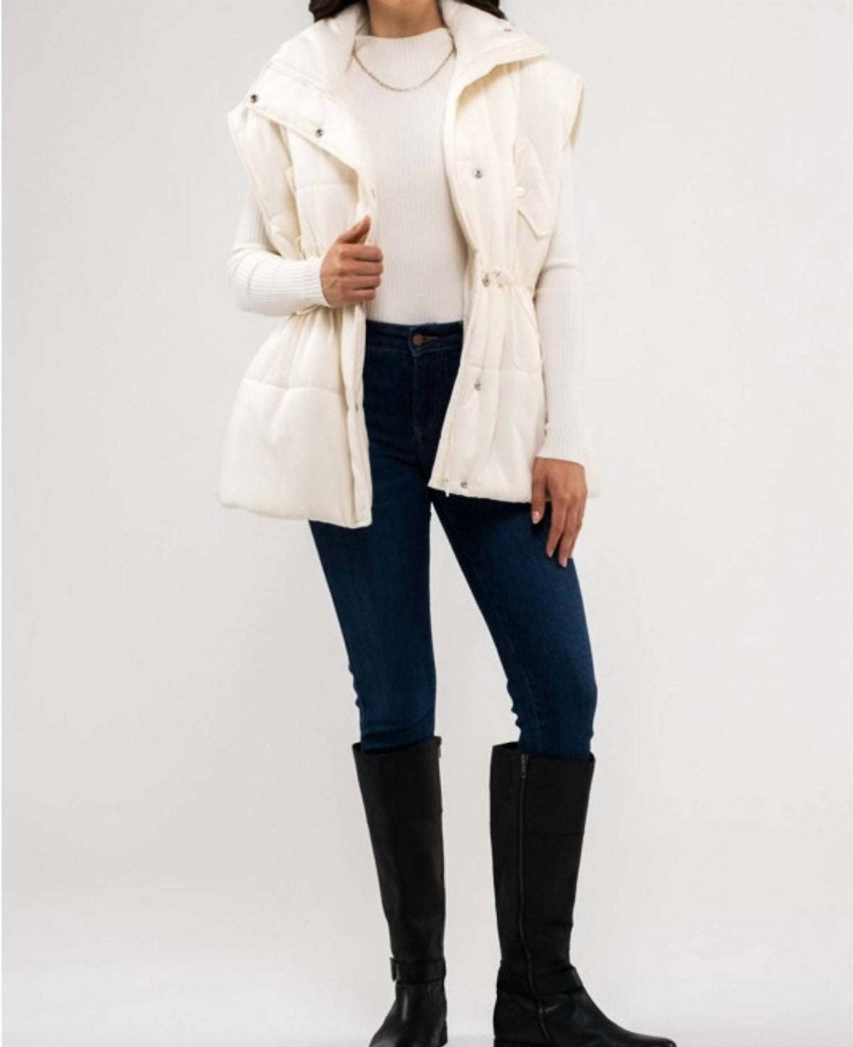 Blu Pepper - Zip Front Puffer Vest