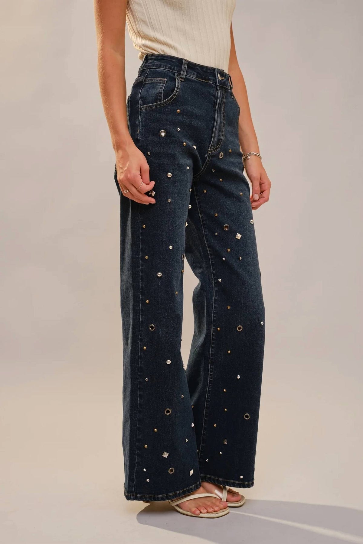 Blue B - DALLAS STUDDED JEAN