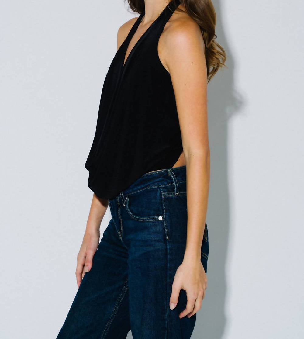 Blue Blush - Cienna Cowl Neck Top