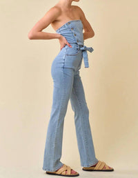 Blue Blush - Emmy Denim Jumpsuit