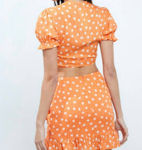 Blue Blush - Let That Mango Skirt Set
