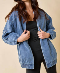Blue Blush - Oversized Jacket