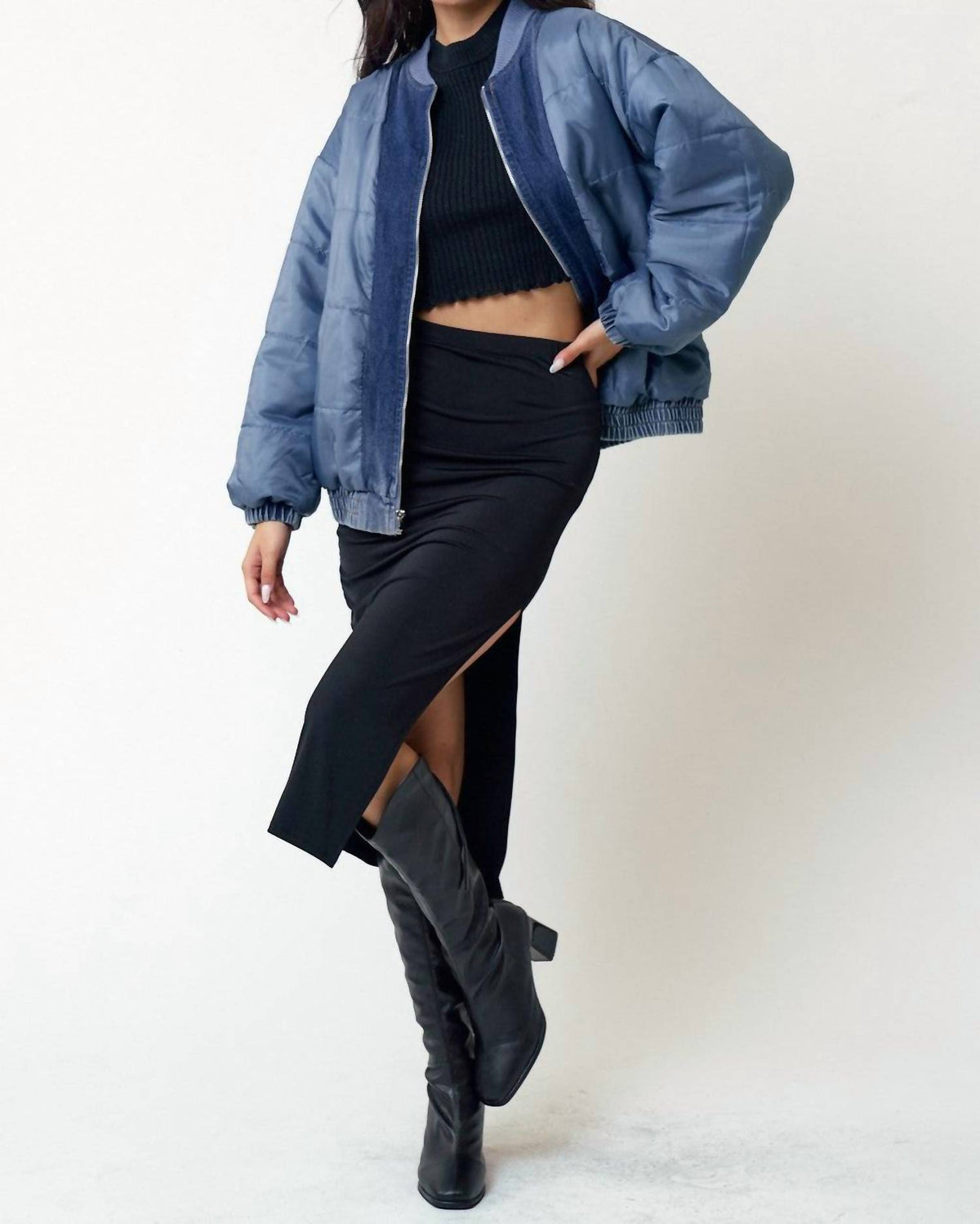 Blue Blush - Oversized Jacket