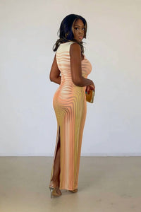Blue Blush - Wait A Minute Mesh Maxi Dress