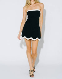 Blue Blush - Whitney Strapless Mini Dress