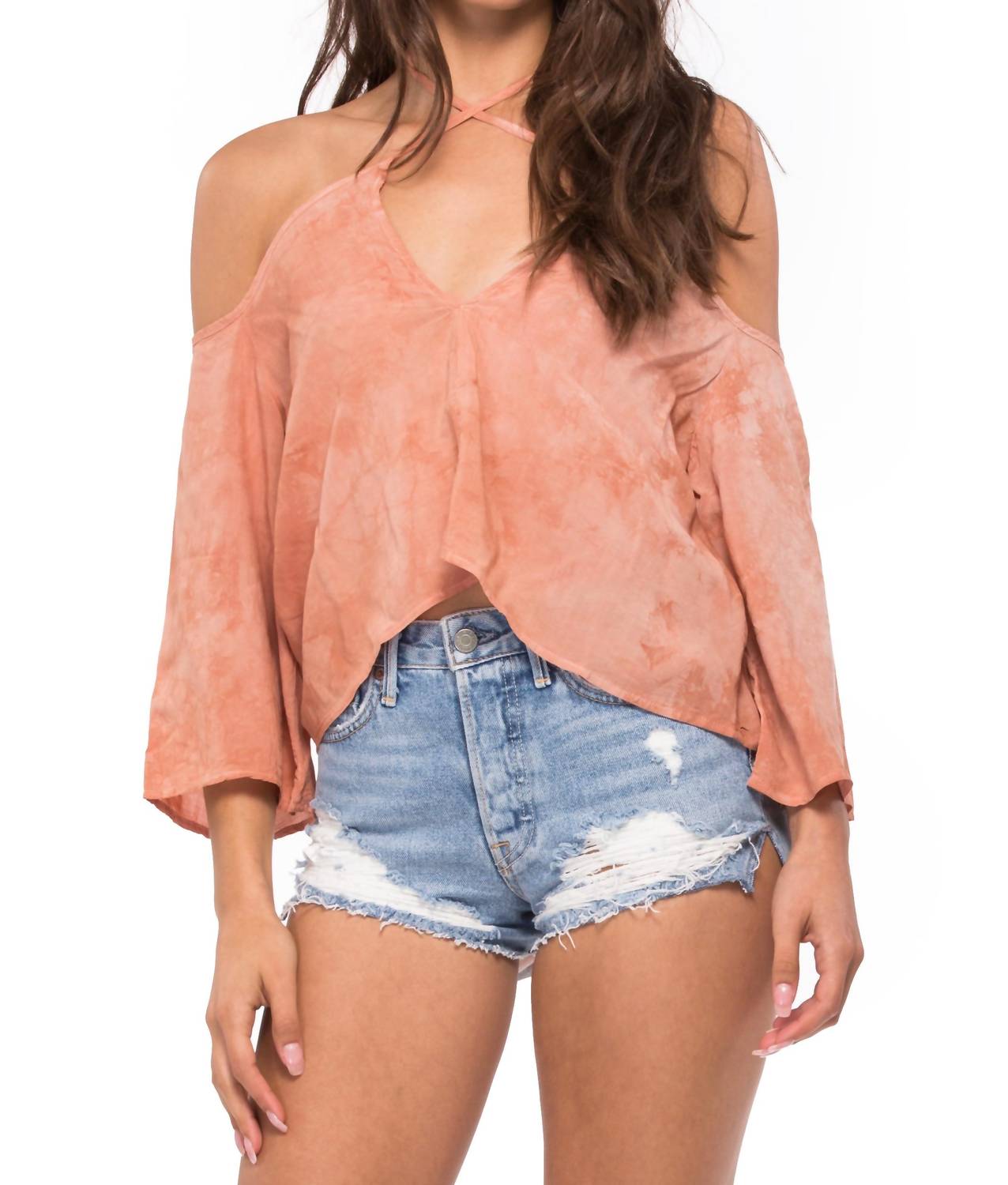 Blue Life - Sophia Halter Top - blouses - clothing - pink