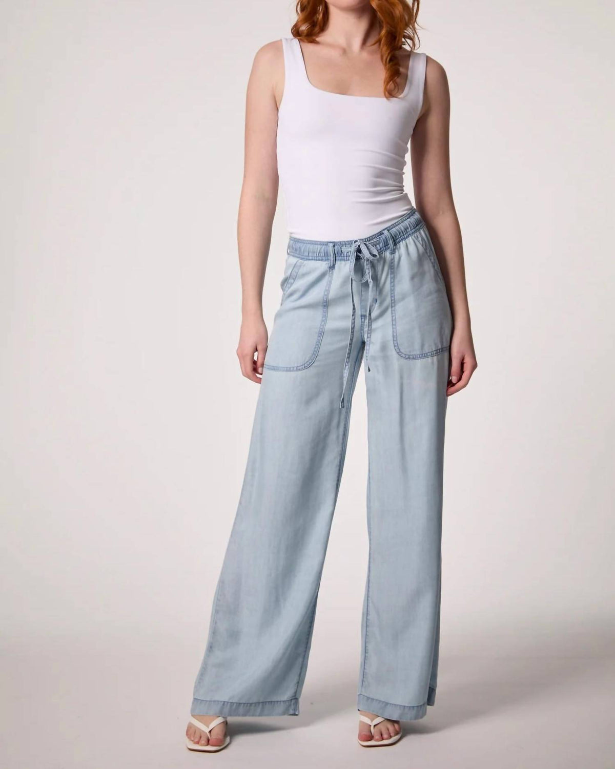 Blue Revival - Scarlet Drawstring Wide Leg Utilty Pants