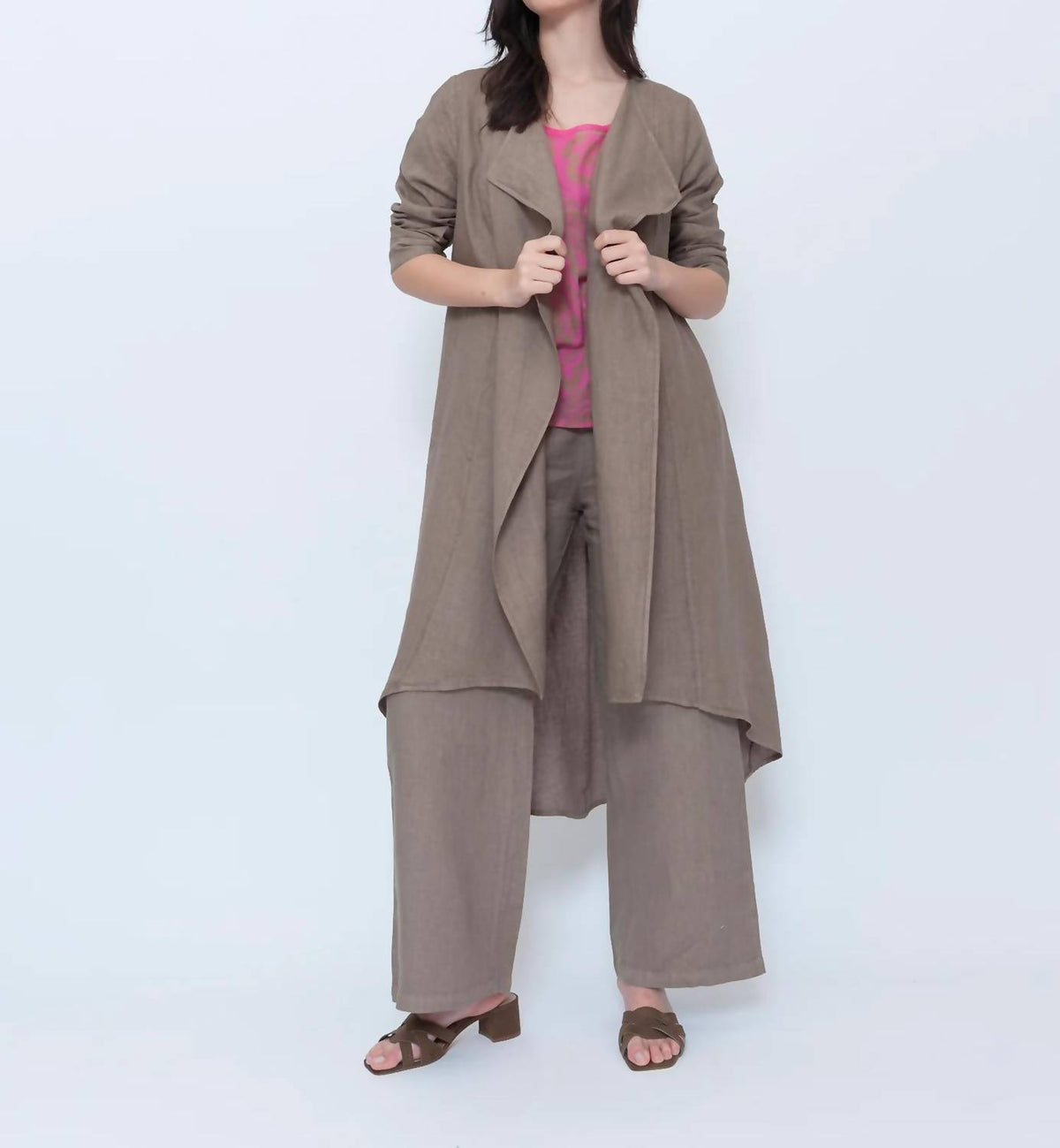 Blueberry - Draped Duster