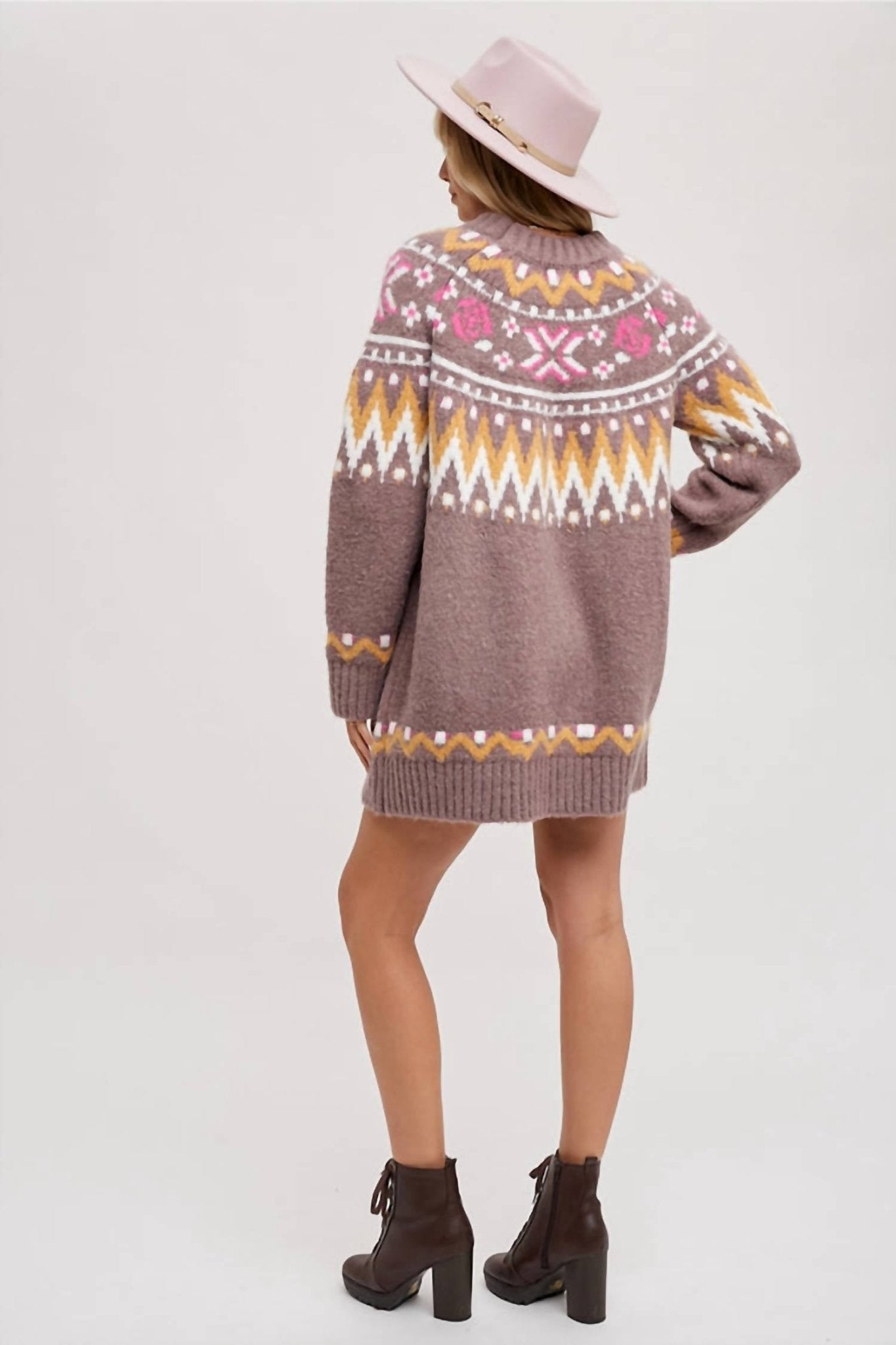Bluivy - Anna Sweater - acrylic - brown - clothing