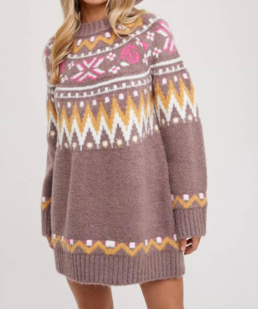 Bluivy - Anna Sweater - acrylic - brown - clothing