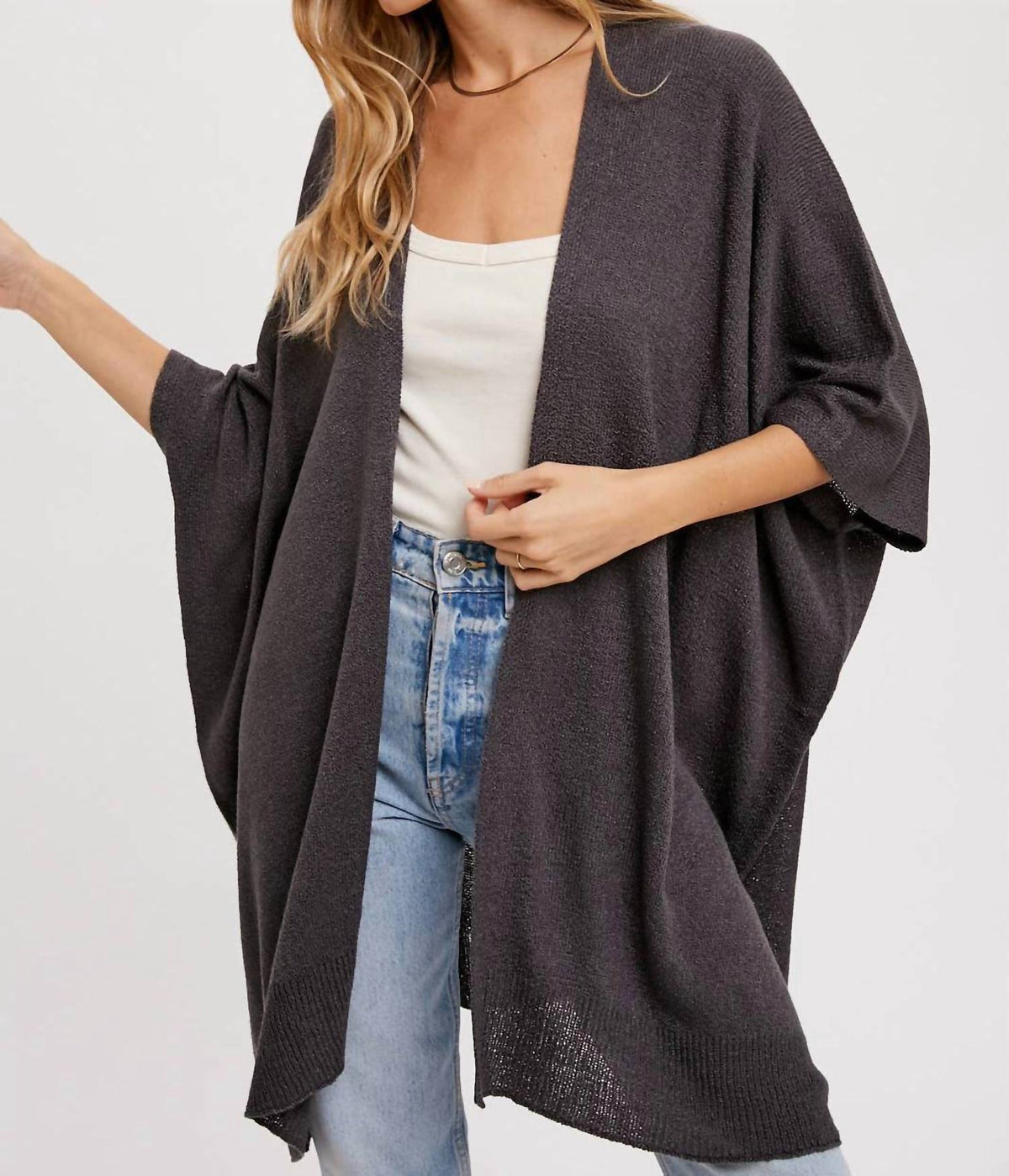 Bluivy - Ayla Wide Sleeve Open Front Cardigan