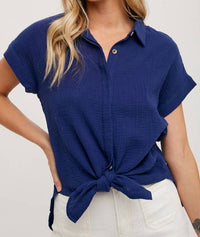 Bluivy - Button Up Cotton Shirt