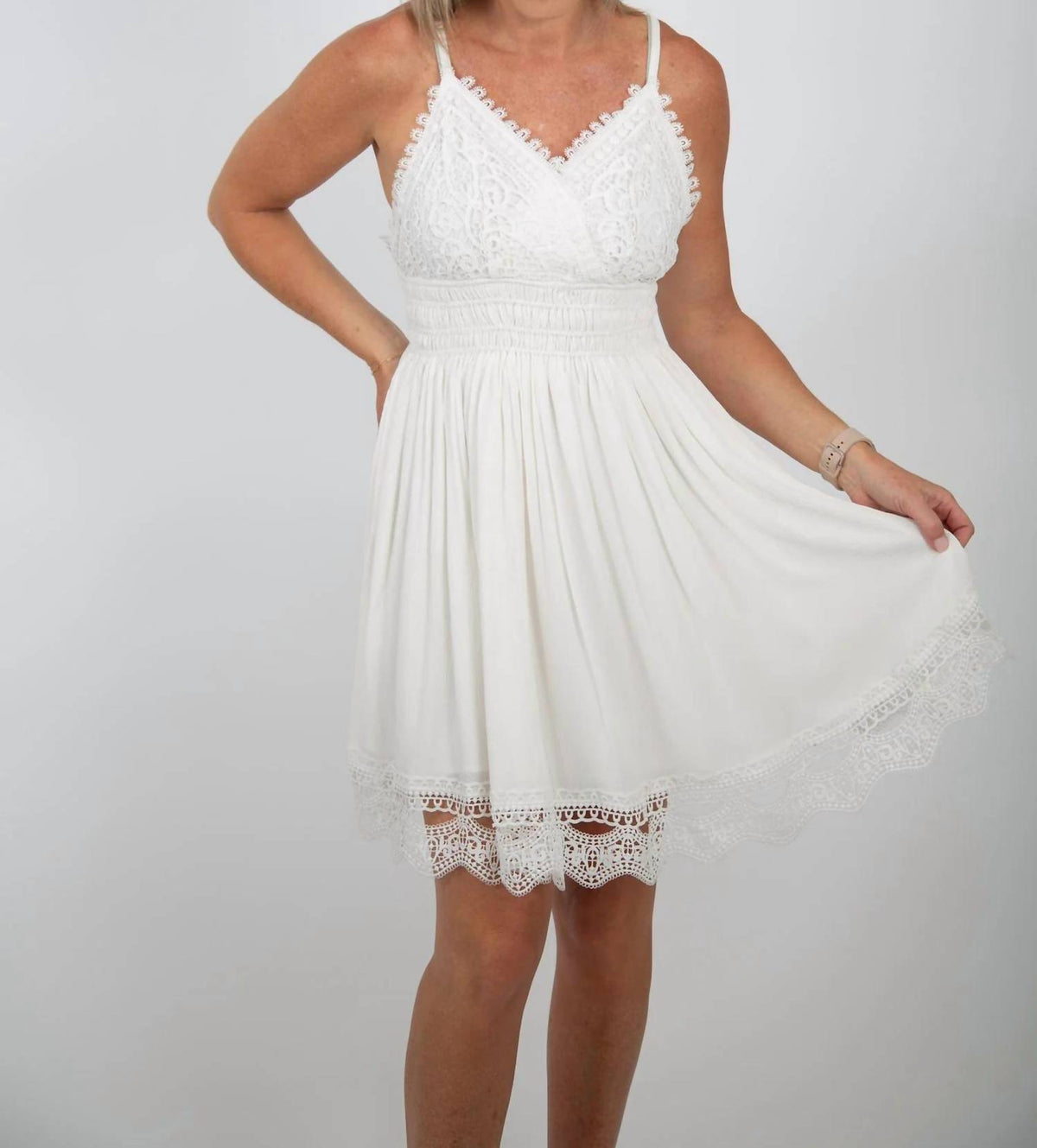 Bluivy - Crochet Bodice Dress