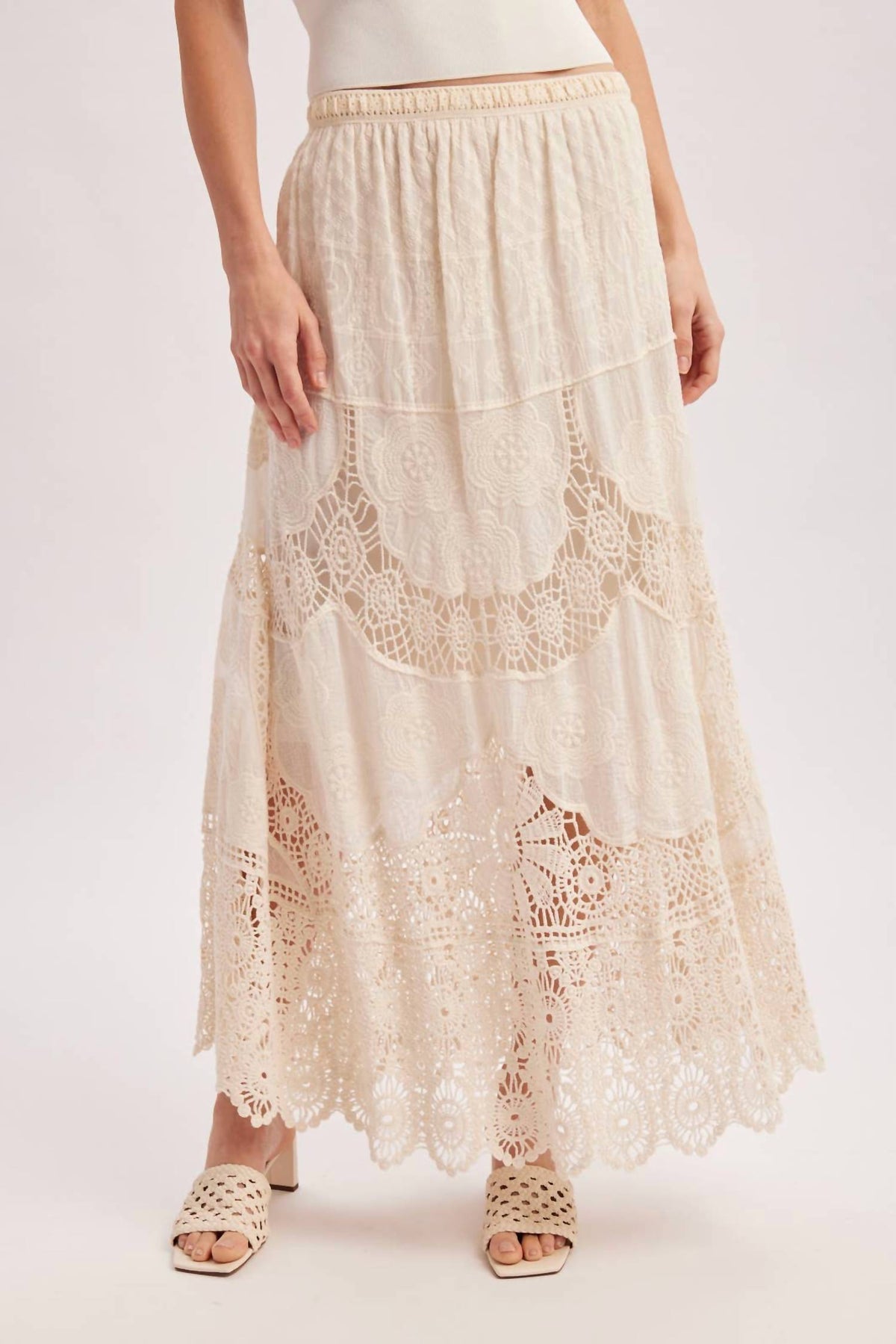 Bluivy - Elsa Lace Maxi Skirt